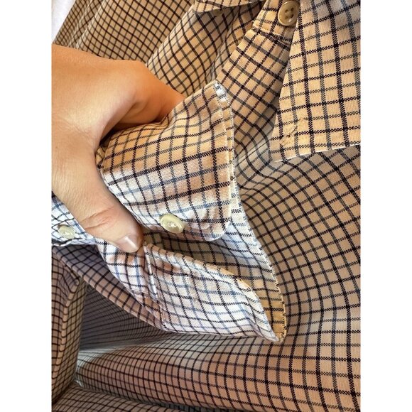 Ralph Lauren Men Shirt Button Up XL Blue Navy Check - Picture 6 of 8